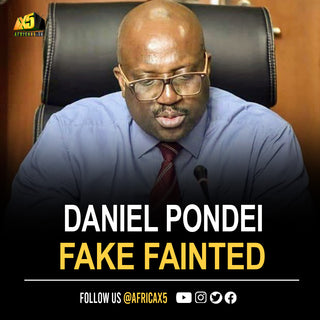 A Nigerian official fake fainted after he was grilled about missing funds.