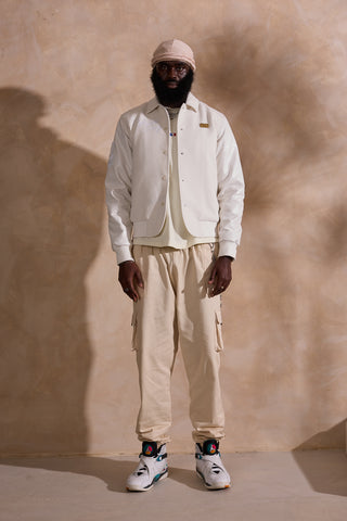 Limited Edition Buttersoft White on White Jacket – by Made in Africa Brand