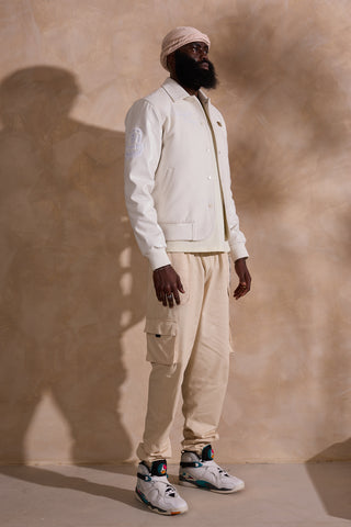 Limited Edition Buttersoft White on White Jacket – by Made in Africa Brand