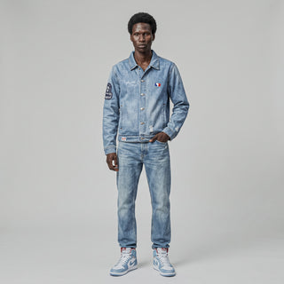 Made in Africa Distressed Denim Jacket - (Limited)