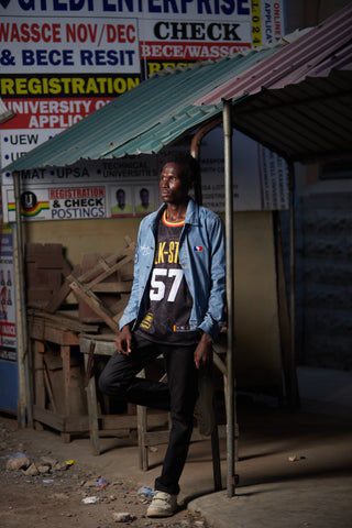 Made in Africa Distressed Denim Jacket - (Limited)